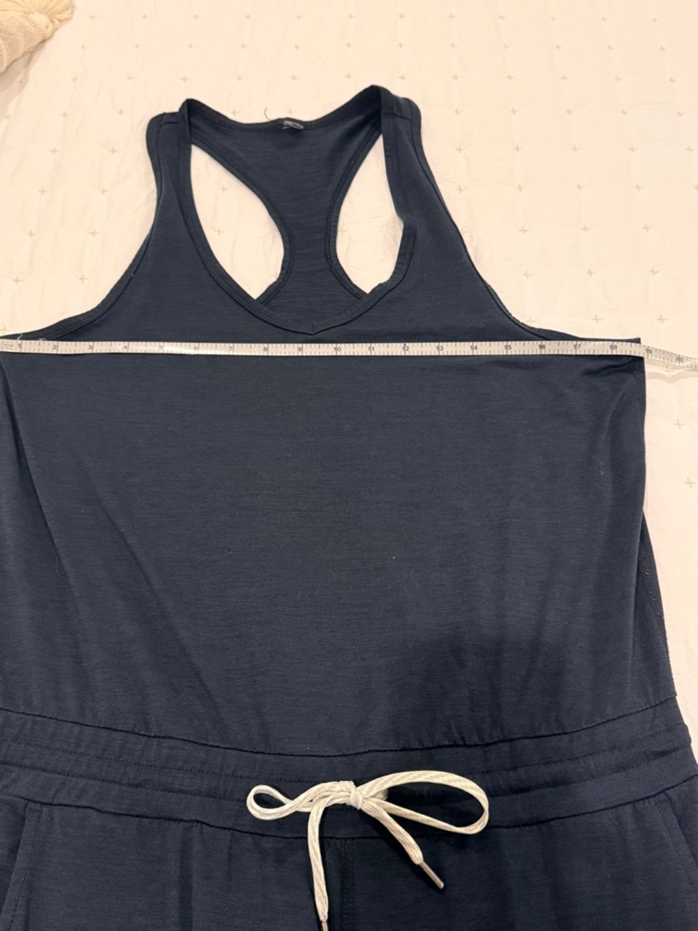 Vuori Lux Racerback Jumpsuit Navy Size M - Picture 7 of 9